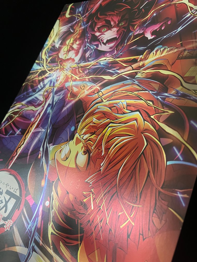 Koyoharu Gotouge - 1 Αφίσα τέχνης - Επίσημο - Demon Slayer: Kimetsu no Yaiba - Zenitsu - Thick Quality & Glowing Effect #4.3