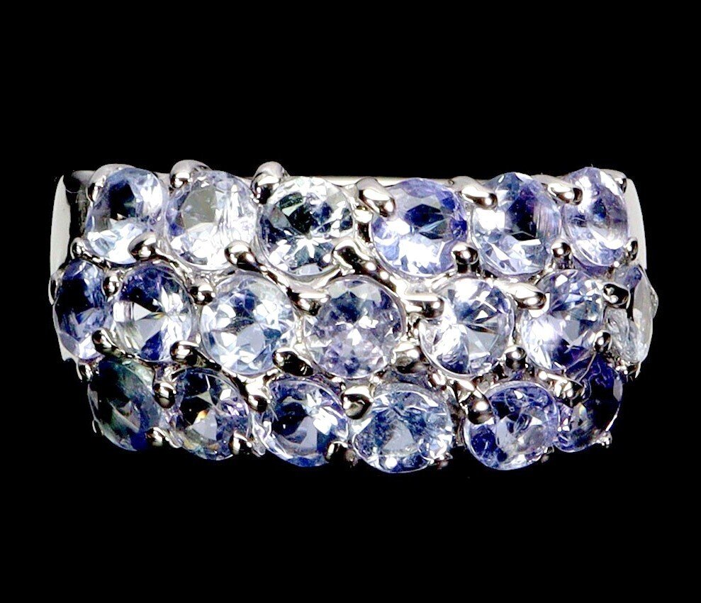 Senza Prezzo di Riserva - Anello Argento Tanzanite #1.0