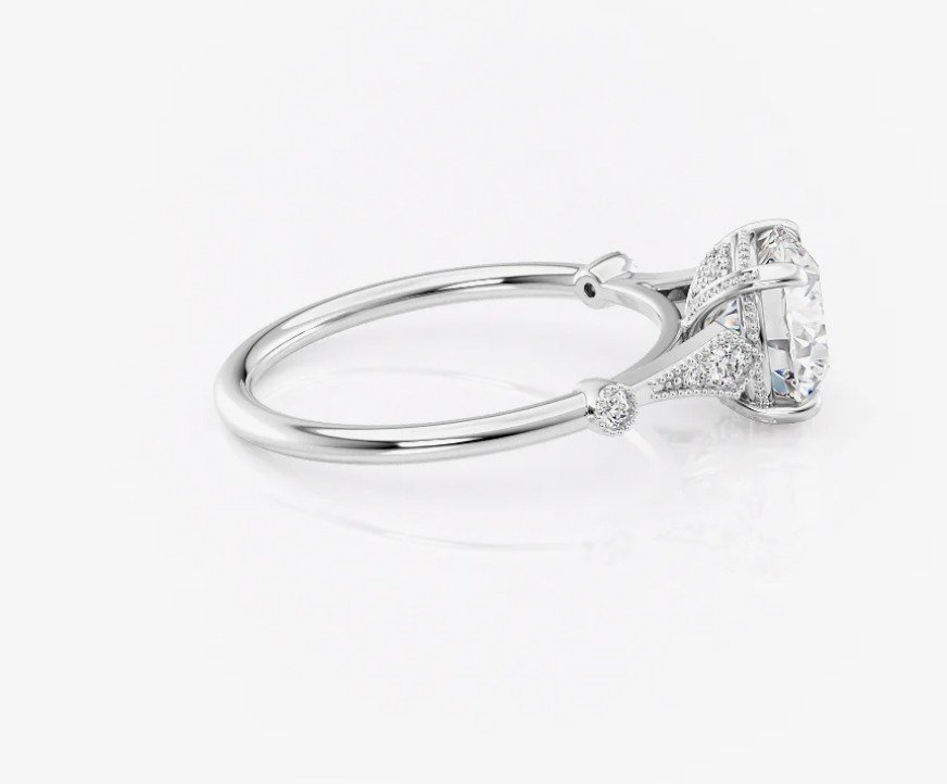 Δαχτυλίδι αρραβώνων - 14 καράτια Λευκός χρυσός - 1.16ct. tw. Διαμάντι (Φυσικό) - Διαμάντι - Η/ΣΙ1 #3.2