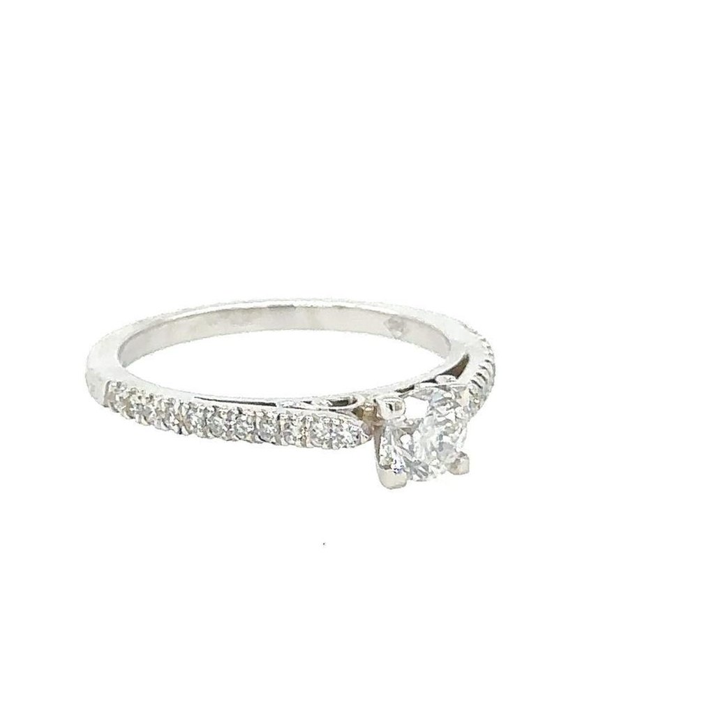 Δαχτυλίδι - 14 καράτια Λευκός χρυσός -  0.67ct. tw. Διαμάντι (Φυσικό) - Διαμάντι #1.0