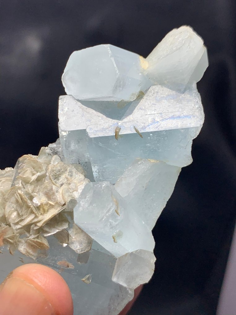 Super gruppo estetico acquamarina Cristallo - Altezza: 55 mm - Larghezza: 70 mm- 140 g - (1) #3.2