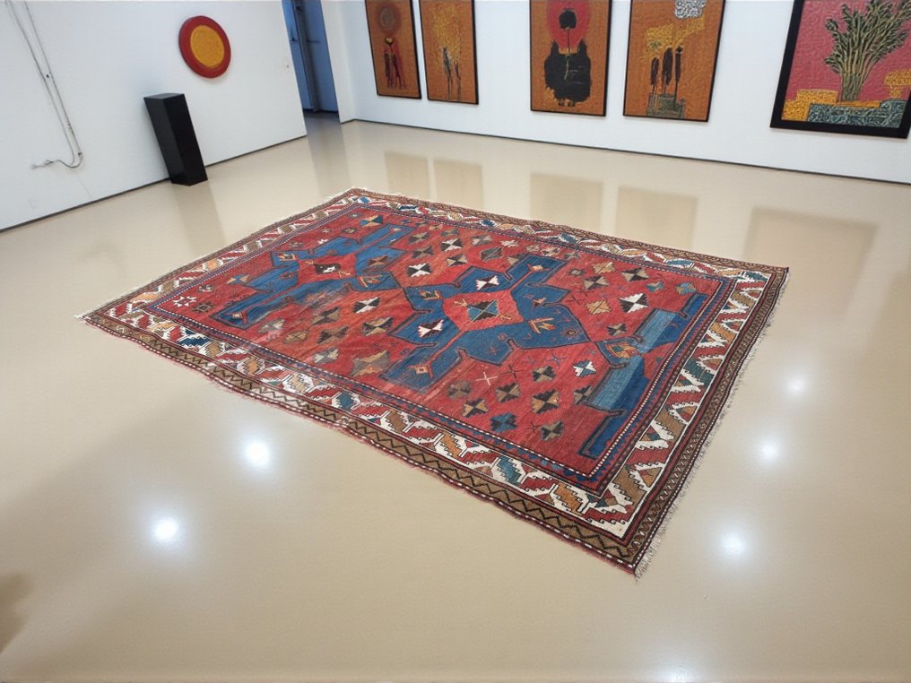 Kazak - Teppe - 250 cm - 187 cm - Antikviteter av samling #1.0