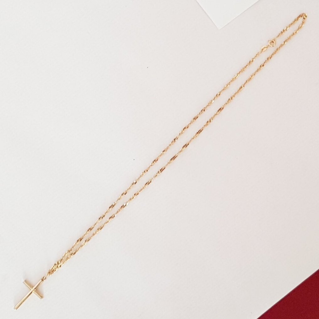 吊墜頸鏈 - 18 克拉 黃金 #2.1