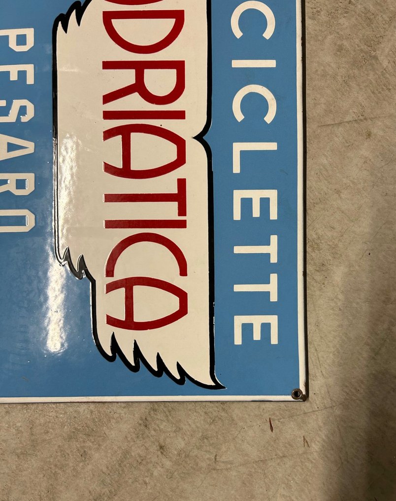 Biciclete Adriatica - Emaillebord bicicletas Adriatica - Sinal de esmalte - Esmalte #2.1