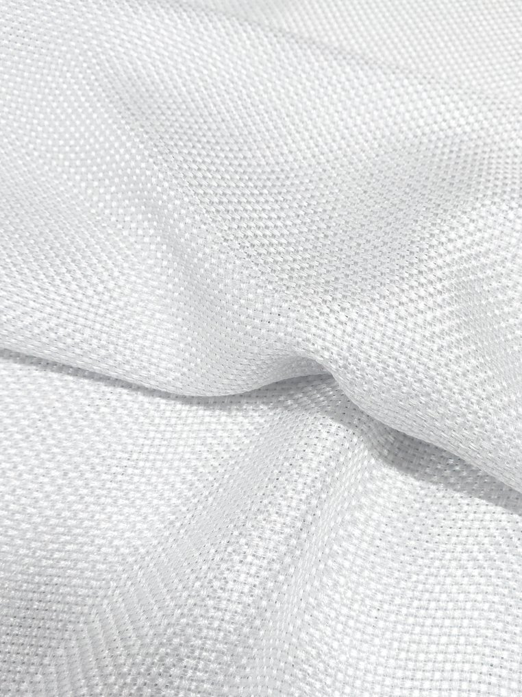 Fine pezza tessuto Alice 004 – Il bianco che illumina: eleganza e luce in un intreccio di stile - Ύφασμα - 260 cm - 290 cm #2.1