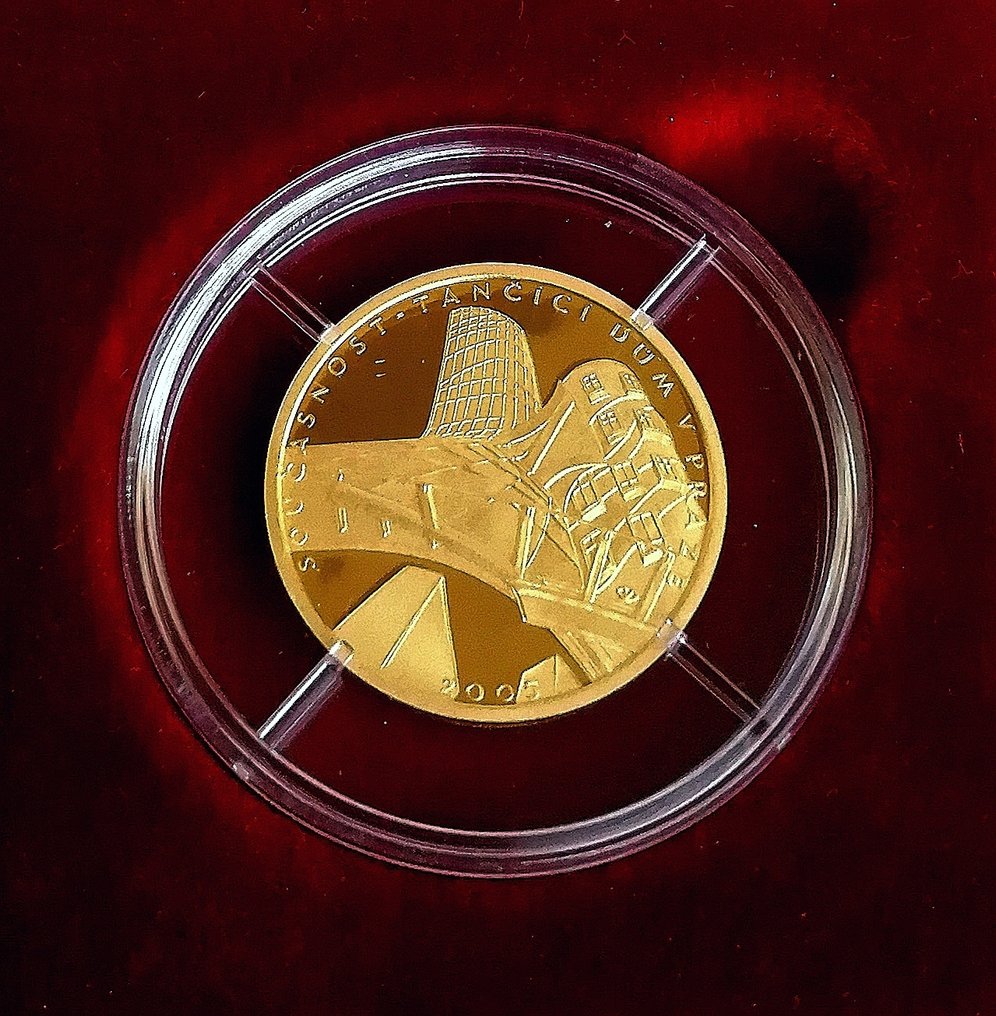 Τσεχική Δημοκρατία. 2000 Korun 2005 / Contemporary - Dancing House in Prague - Proof issue #1.0