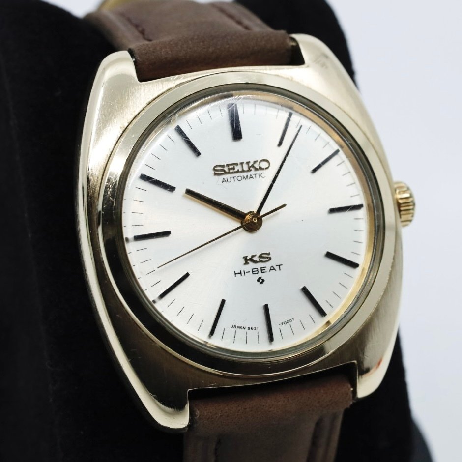 Seiko - KS King Seiko Hi-Beat "18K CAP GOLD", Golden Medallion - 5621-7000 - Herre - 1970-1979  #2.1