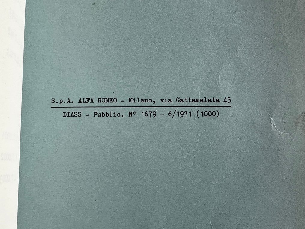 Manual - Alfa Romeo - 2600 - Giulia - 1750 - Montreal - 1971 #2.1