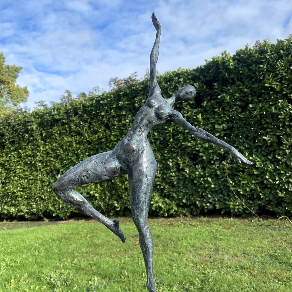 雕塑, Naakte danseres - 62.5 cm - 铜绿青铜 #2.1