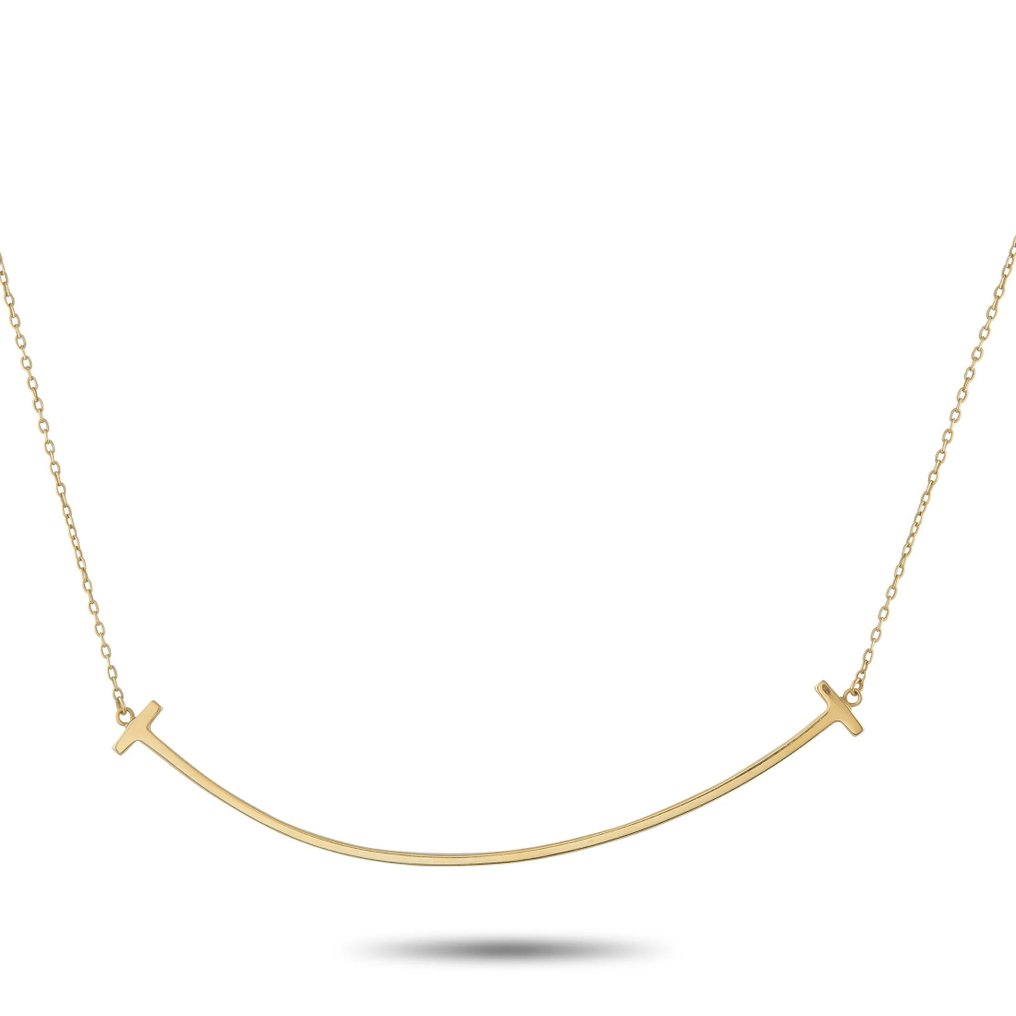 Tiffany & Co. - 頸鏈 - 18 克拉 黃金, Tiffany & Co. 18K 黄金 T Smile 项链 #2.1