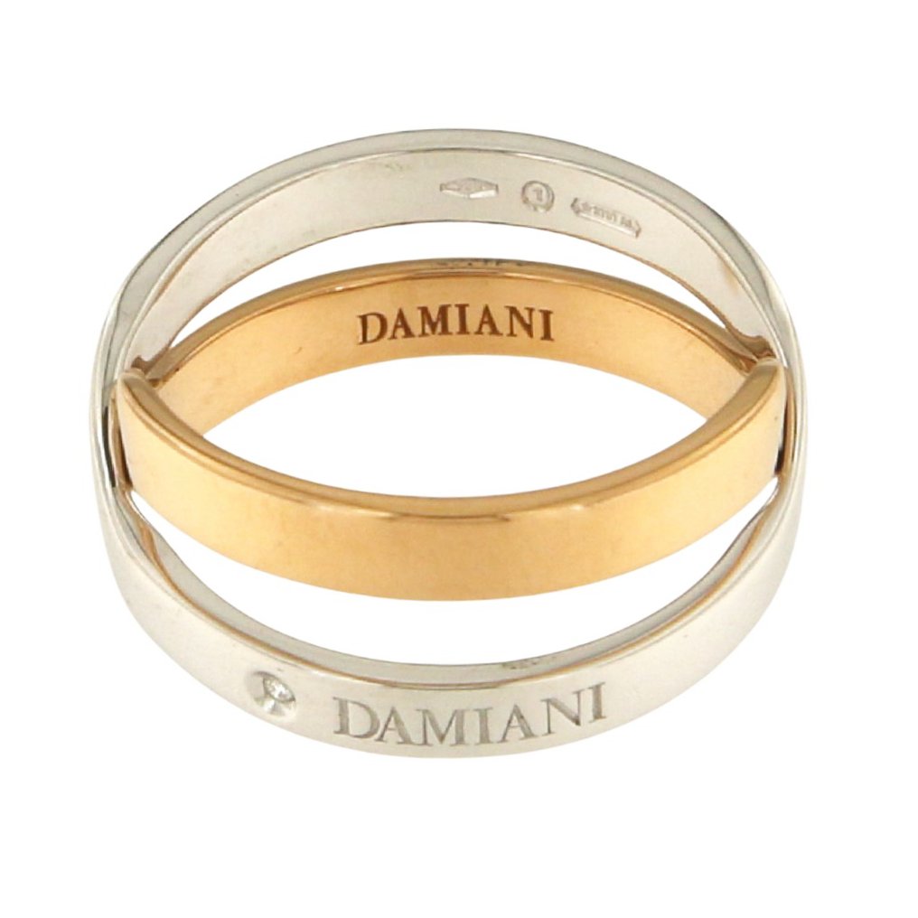 Damiani - Δαχτυλίδι - 18 καράτια Ροζ χρυσό, Λευκός χρυσός Διαμάντι (Φυσικό)  #1.0