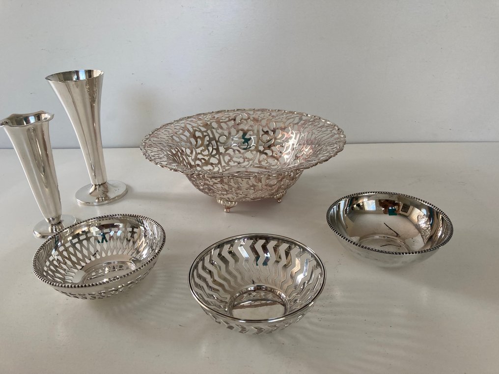 WMF - Keltum - Basket (6) - Silverplated - Baskets - vases #2.1