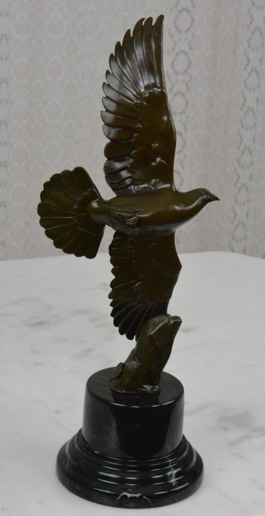 Milo (1910-1978) - Sculpture, Elegante duif in de vlucht - 39 cm - Bronze, Marble #3.2
