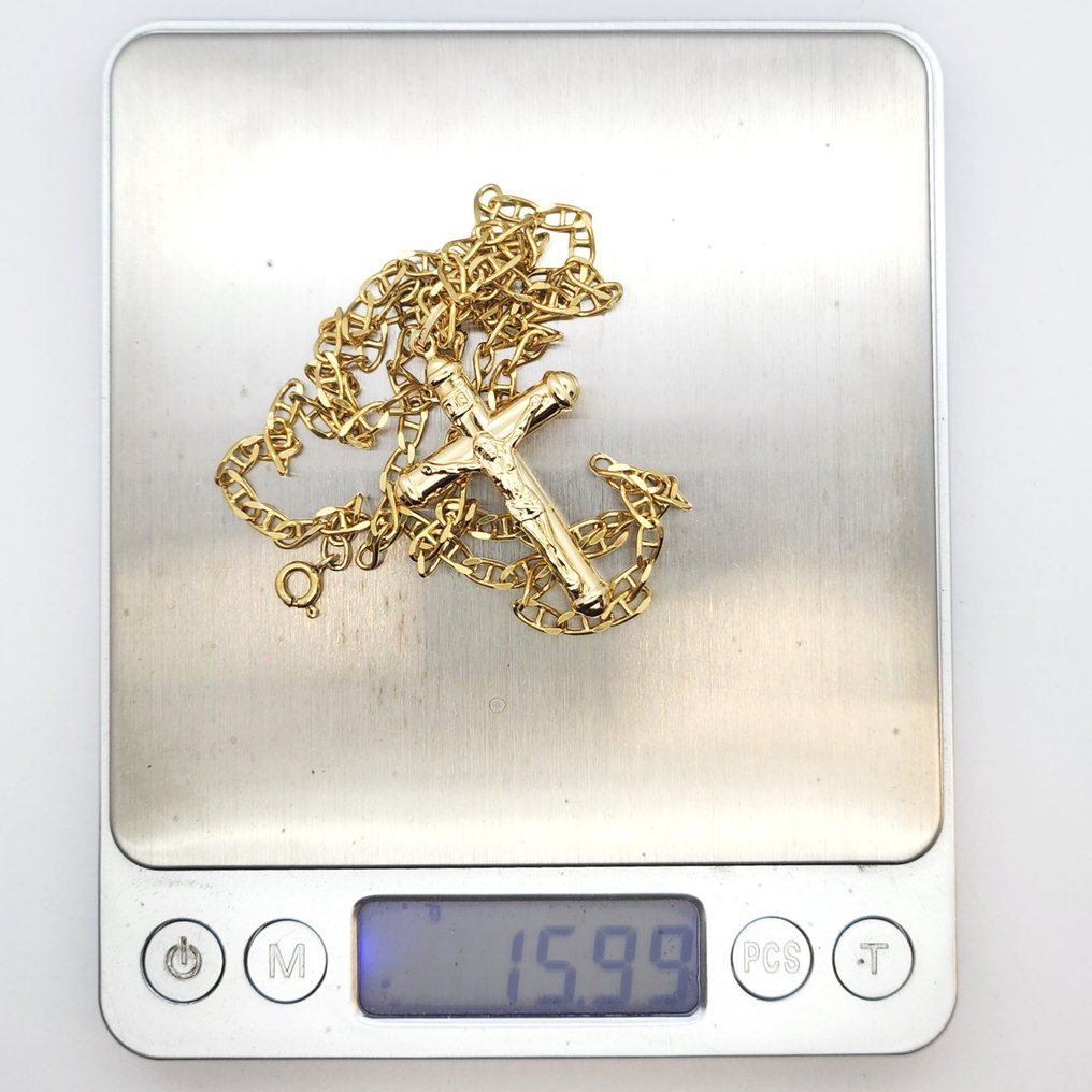 Κολιέ με μενταγιόν - 18 καράτια Κίτρινο χρυσό #4.3