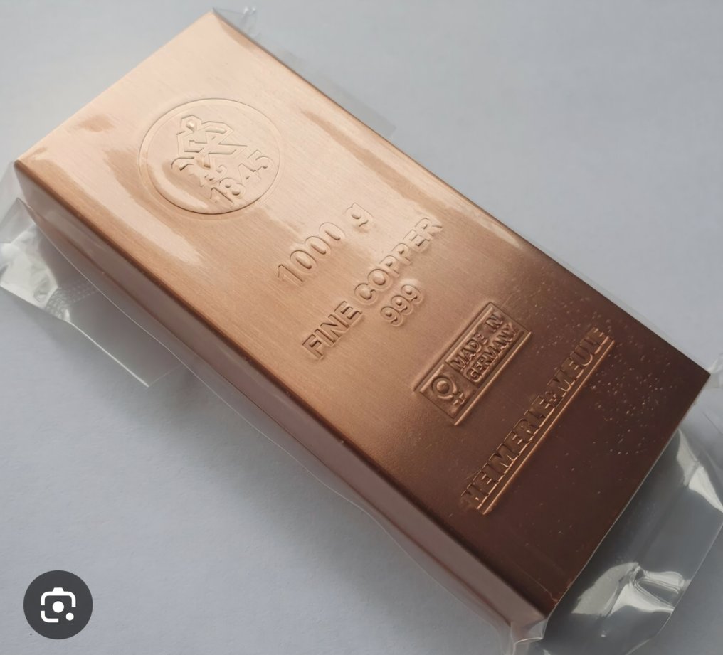 1 chilogrammo .999 - Copper -Heimerle + Meule (Senza prezzo di riserva) #3.2