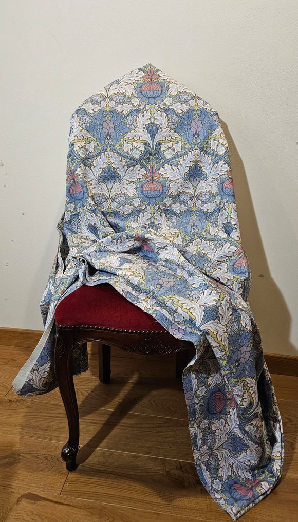 威廉·莫里斯蓝色鸽子花纹绣面织物-逼真设计 - 纺织品  - 200 cm - 280 cm #4.3