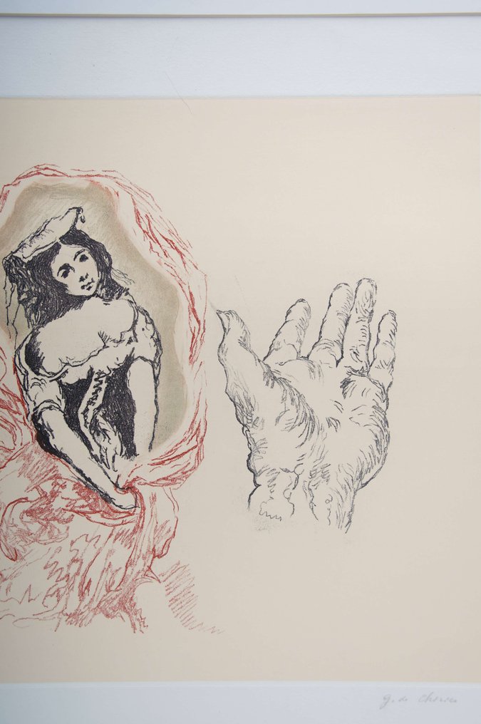 Giorgio De Chirico (1888-1978) - Composizione Romantica #3.2