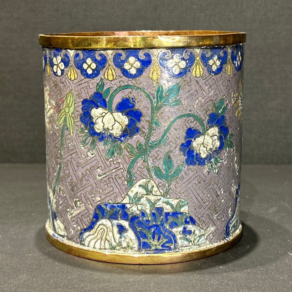 笔筒 - 黄铜色, 搪瓷, Gold-plated #3.2