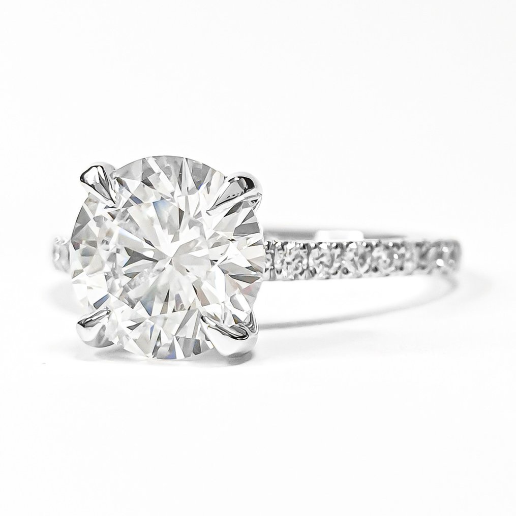 Nincs minimálár - Gyűrű - 14 kt. Fehér arany - 2.19ct. tw. Gyémánt (Laboratóriumban előállított) - Gyémánt - E VS1 IGI #1.0