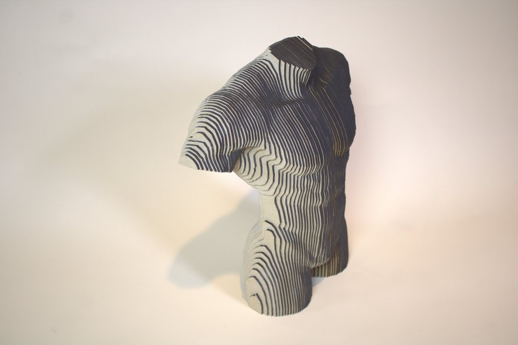 Wood Male Torso Sculpture #1.0