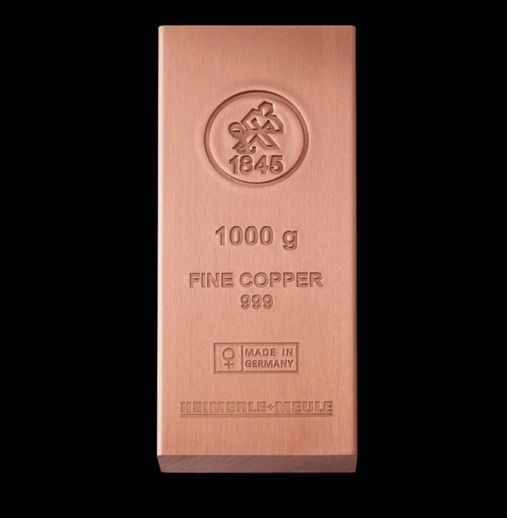 1 chilogrammo .999 - Copper -Heimerle + Meule (Senza prezzo di riserva) #1.0