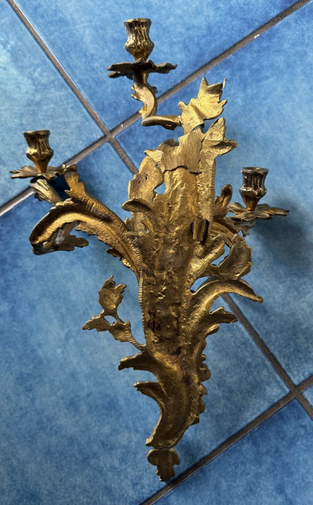 Απλίκα τοίχου (2) - Gilt brass - APPLIQUE OTTONE #2.1