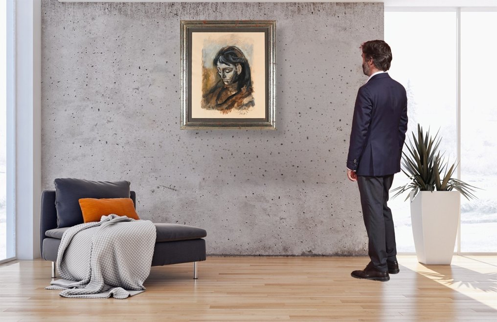 Alberto Sughi (1928-2012) - Ritratto di donna #2.1