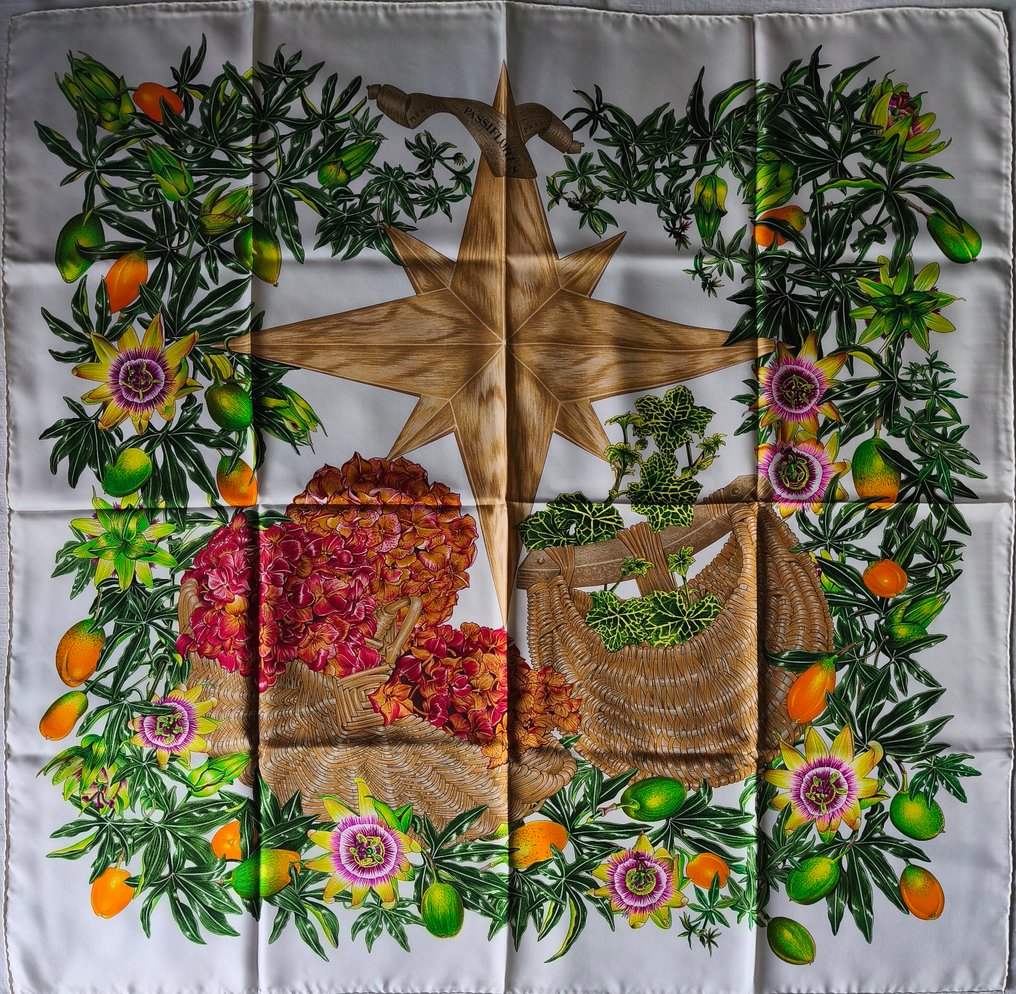 Hermès - PASSIFLORES by Valérie Dawlat-Dumoulin - Könnyű selyem #1.0