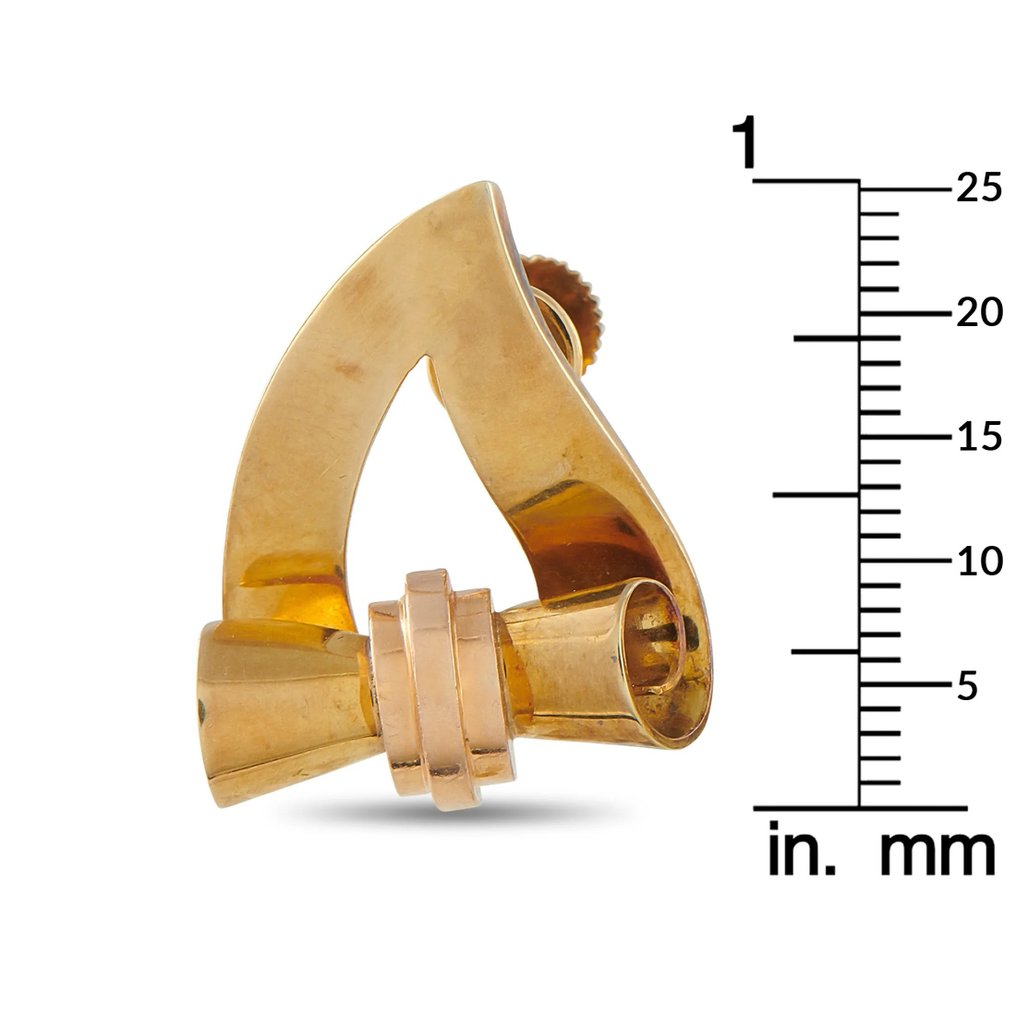 Tiffany & Co. - Σκουλαρίκια - 14 καράτια Κίτρινο χρυσό, Τιάνφι & Κο. Κλασικά σκουλαρίκια με μοτίβο σε κύλιση από 14Κ κίτρινο χρυσό. #1.0