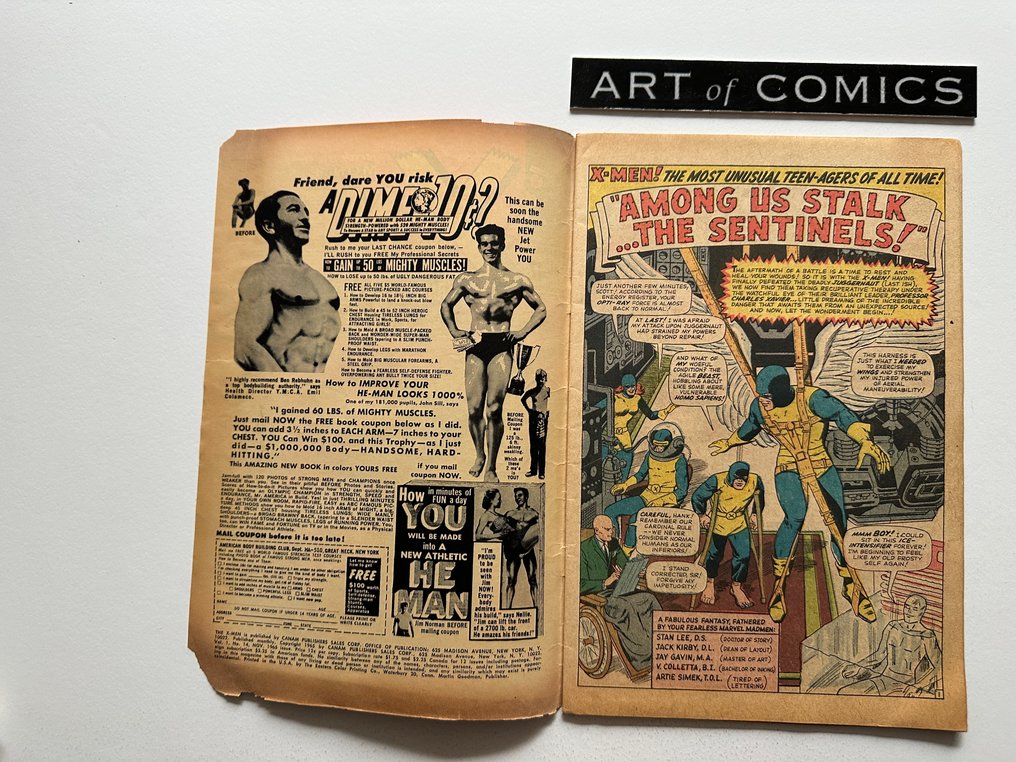 X-Men #14 - 1st Appearance Of The Sentinels - Key Book - 1 Comic - 第一版 - 1965 #3.2