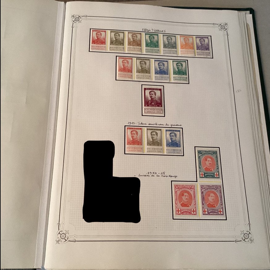 比利时 1869/1944 - 在21页的专辑中收集了Pellens、Orval、Jubileumreeks和安特卫普市徽章。 - OBP #3.2