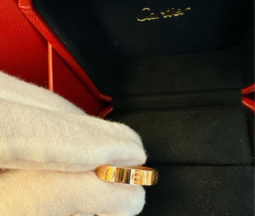 Cartier - Δαχτυλίδι - 18 καράτια Ροζ χρυσό - 0.02ct. tw. Διαμάντι (Φυσικό) #3.2