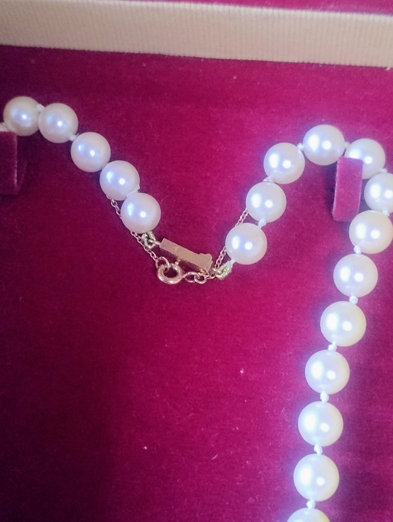 大项链 - 18K包金 黄金 珍珠 #1.0