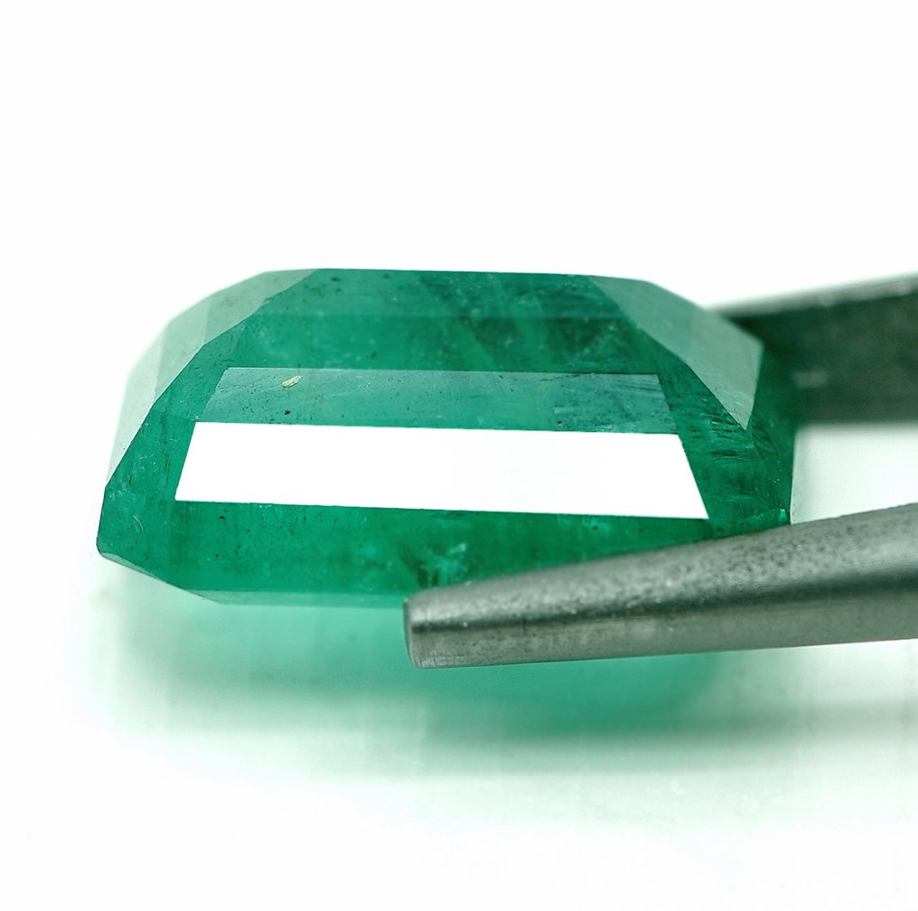 1 pcs Green Emerald - 4.26 ct - Bellerophon Gemlab #4.3