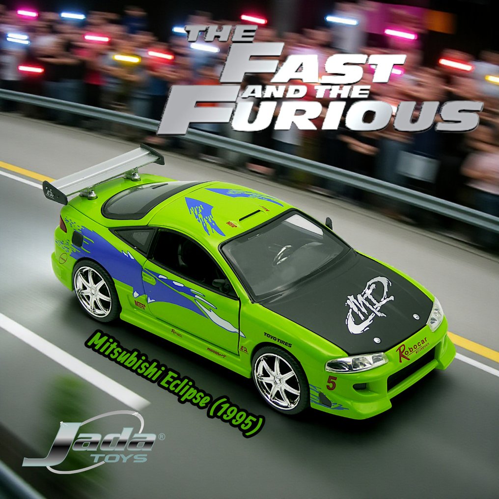Jada Toys - Model samochodu sportowego - Fast & Furious Collection: "Mitsubishi Eclipse" N. 97603 - Scala 1:24 #1.0