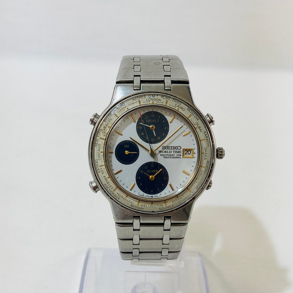 Seiko - World Time - Ingen mindstepris - 5T52-7A00 - Mænd - 1990-1999  #1.0