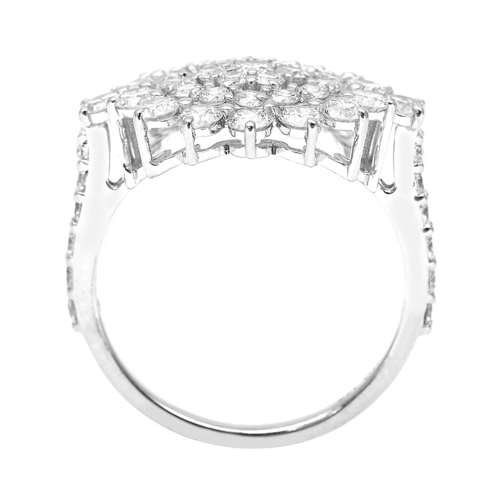 No Reserve Price - Ring - 14 kt. White gold - 2.06ct. tw. Diamond (Lab-grown) - Diamond #2.1