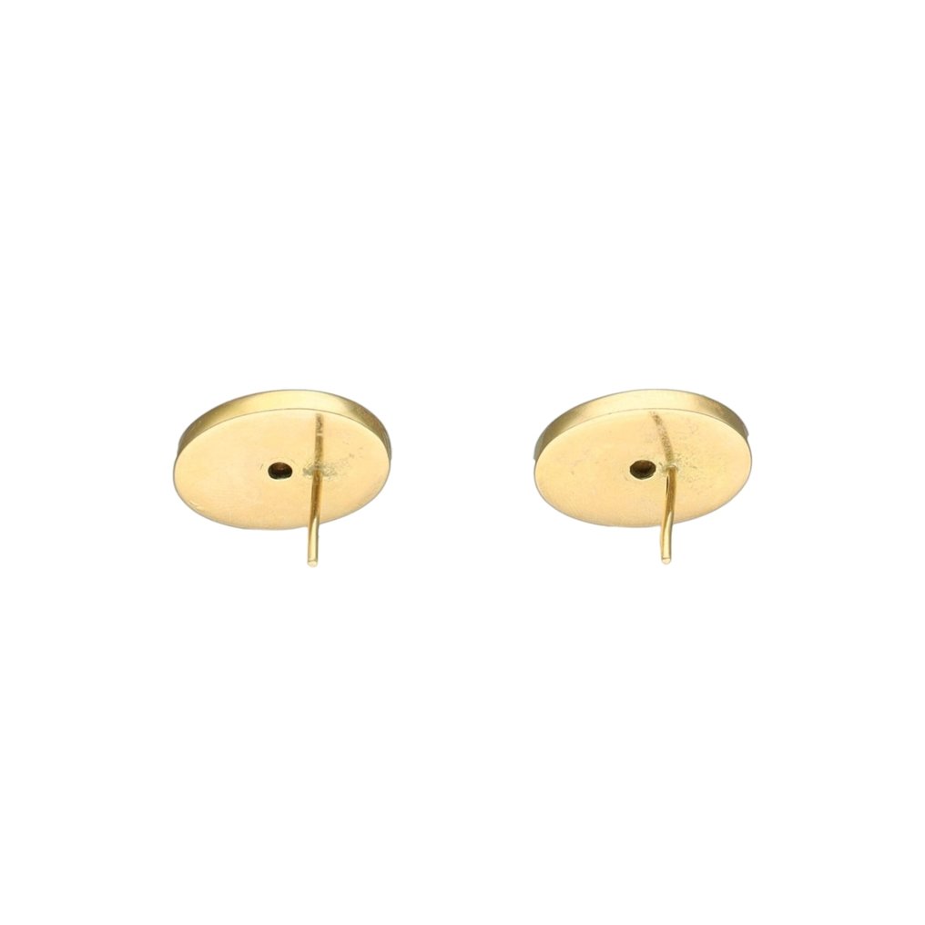 Boucles d'oreilles - 18 carats Or jaune Diamant (Naturelle) - Corail rouge #4.3