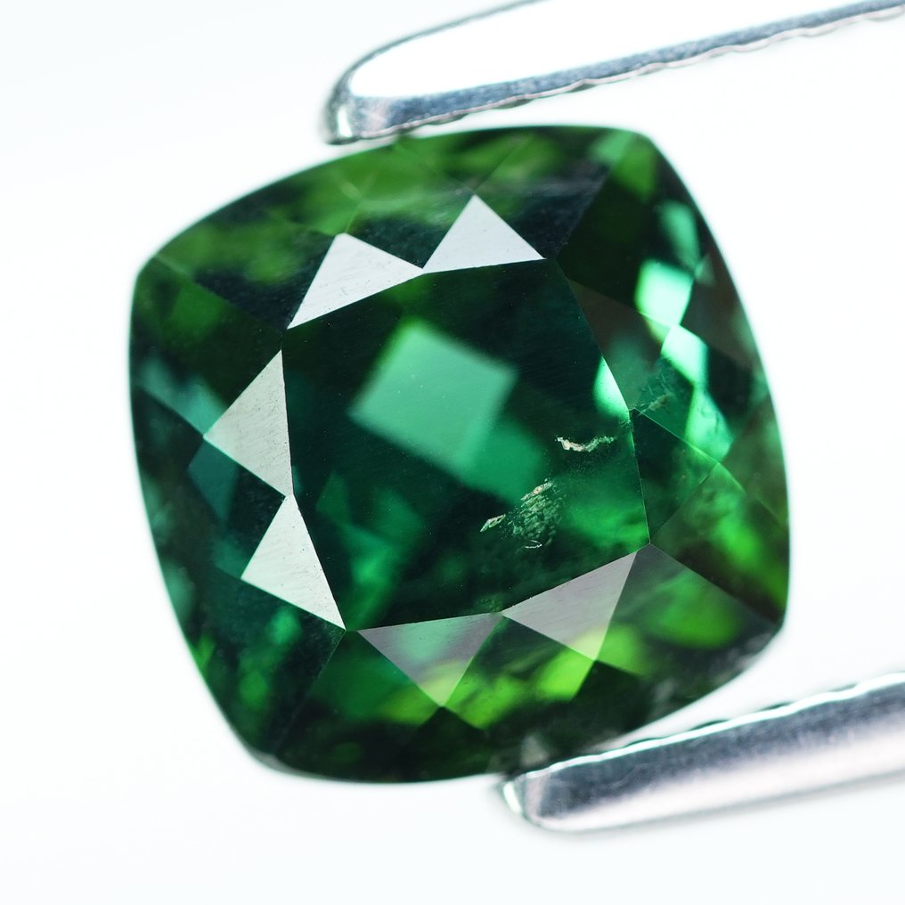 没有保留价 - 1 pcs  绿色 电气石  - 3.07 ct - 国际宝石研究院（IGI） - 细切青色 #2.1