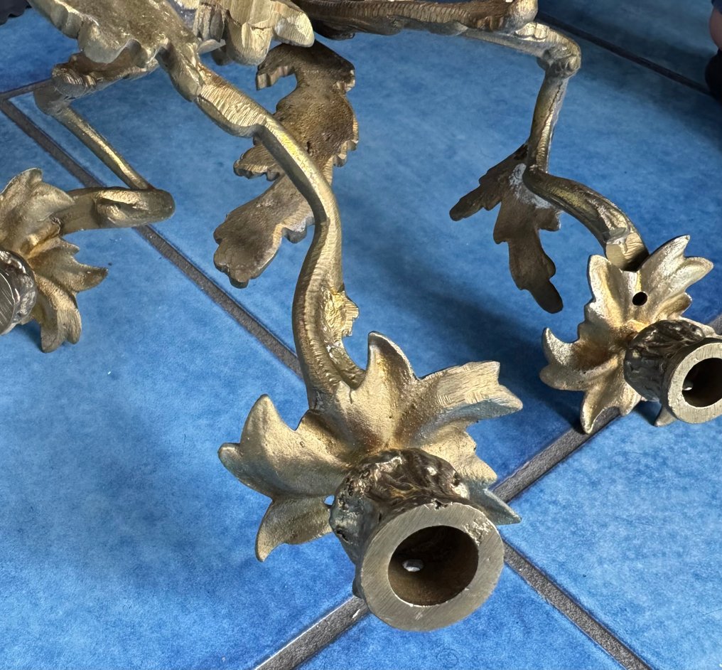 Απλίκα τοίχου (2) - Gilt brass - APPLIQUE OTTONE #3.2