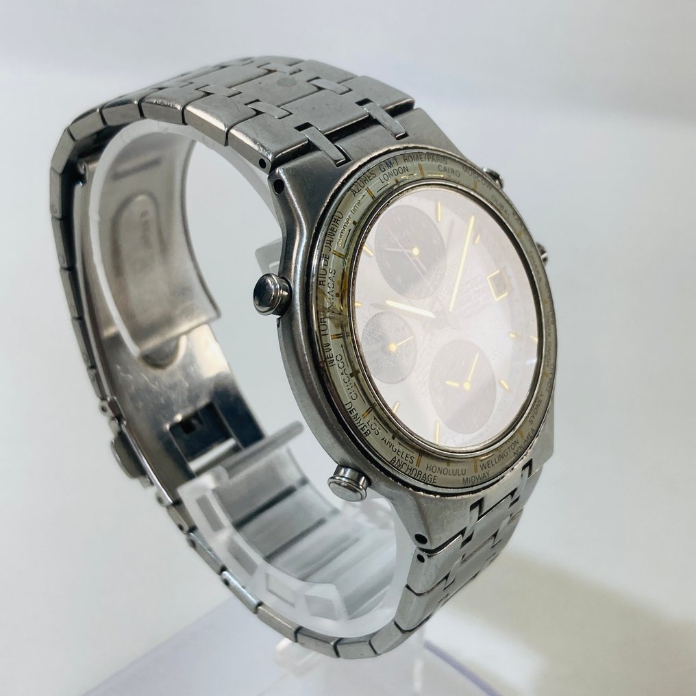 Seiko - World Time - Ingen mindstepris - 5T52-7A00 - Mænd - 1990-1999  #4.3