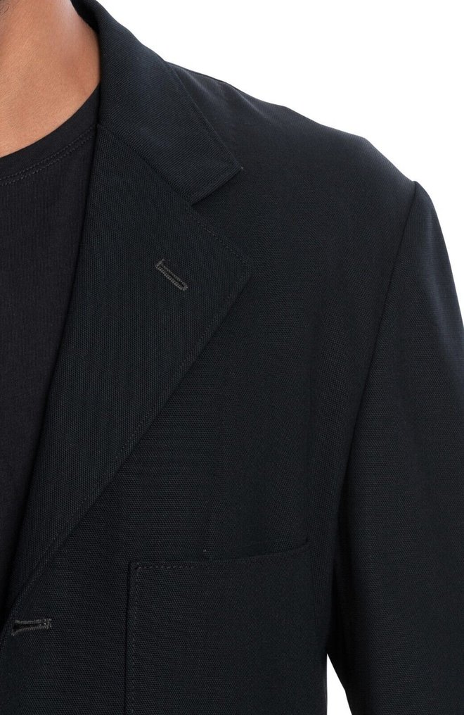 RRP 1500€ BOGLIOLI Single Braested Dark Blue Casual Coat Jacket Wool - 48 IT - Jacke - Nyt med labels #3.2