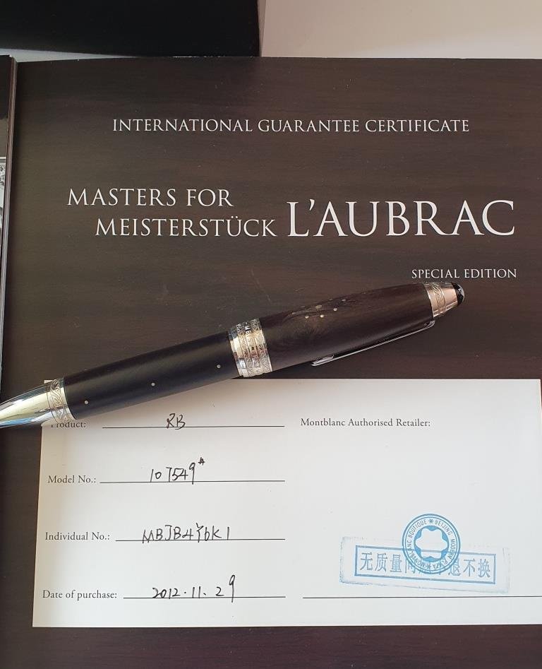 Montblanc - MASTERS FOR MEISTERSTÜCK modelo L´AUBRAC. - Rullekulepenn #1.0