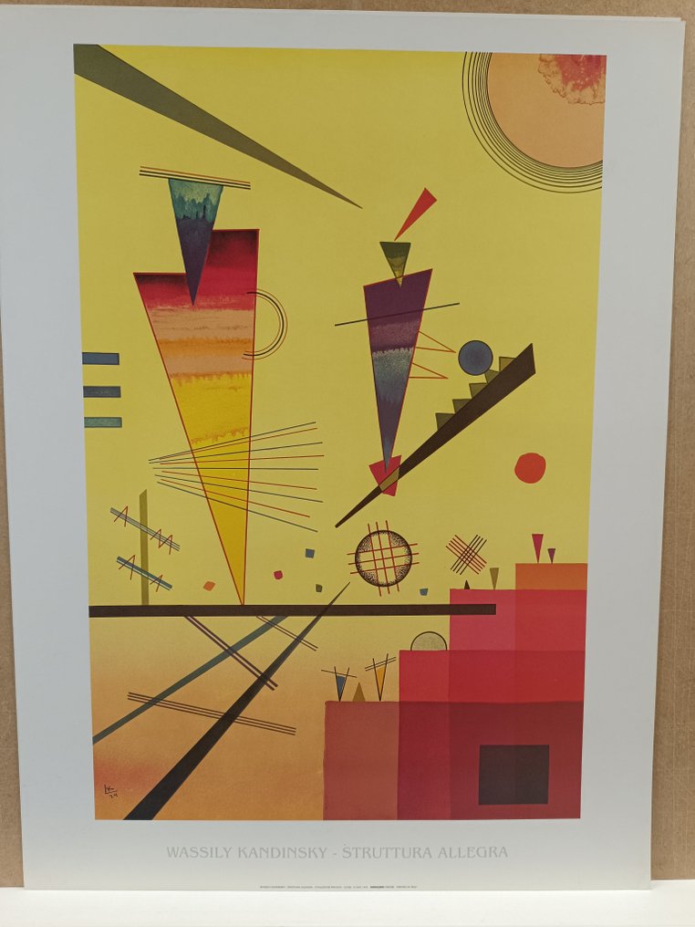 Kandinsky - Lithographie - Equilibrios de color 1 - Modern reprint #1.0