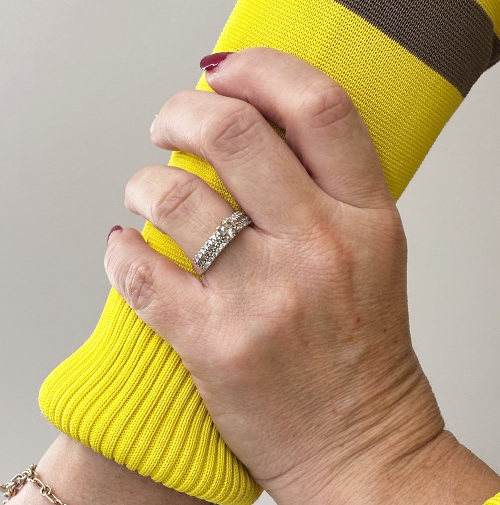 Bibigi - Δαχτυλίδι - 18 καράτια Λευκός χρυσός -  1.32ct. tw. Διαμάντι (Φυσικού χρώματος)  - Διαμάντι #1.0