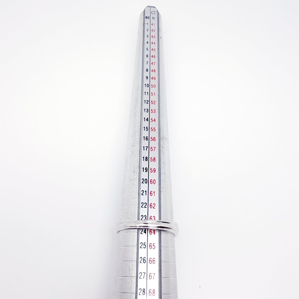 Gyűrű - 18 kt. Fehér arany Gyémánt (Természetes) #4.3