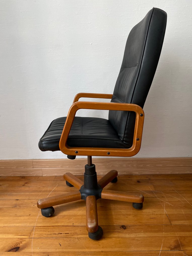 Karosszék - Bőr, Fa #4.3