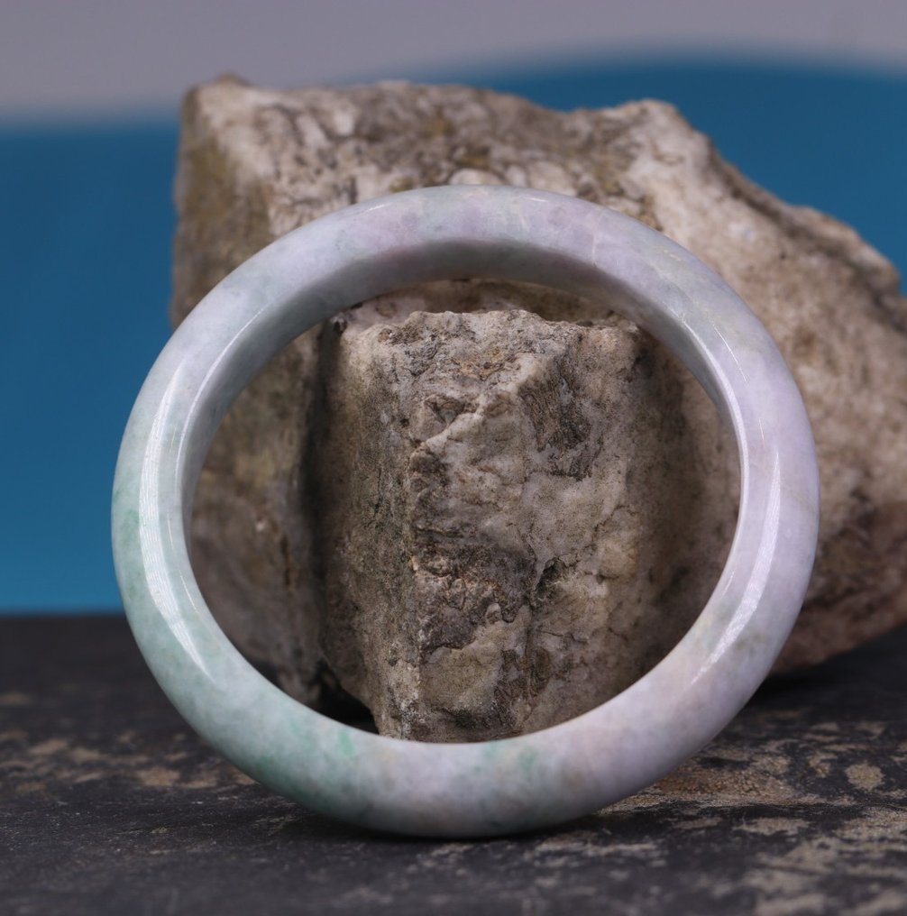 Ιαδεΐτης Βραχιόλι - Φυσικός τζαϊνίτης - Πιστοποιητικό NGTC - Κομμένο από ένα κομμάτι- 64 g #1.0