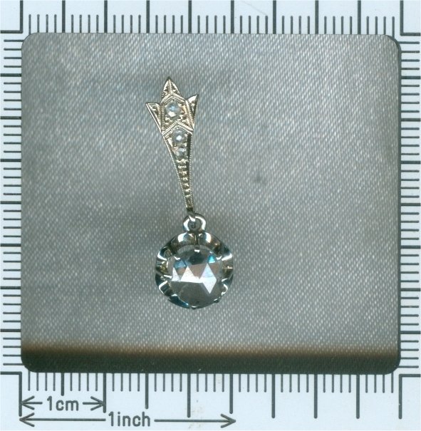 Colgante - 18 quilates Oro blanco, Oro amarillo - Diamante - Belle Epoque 1920 #4.3