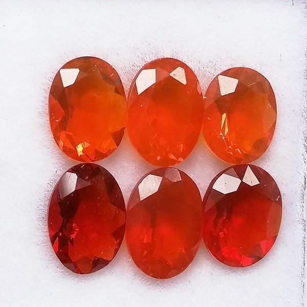 6 pcs  Opal  - 3.24 ct - Instituto Gemólogico Español (IGE) #4.3